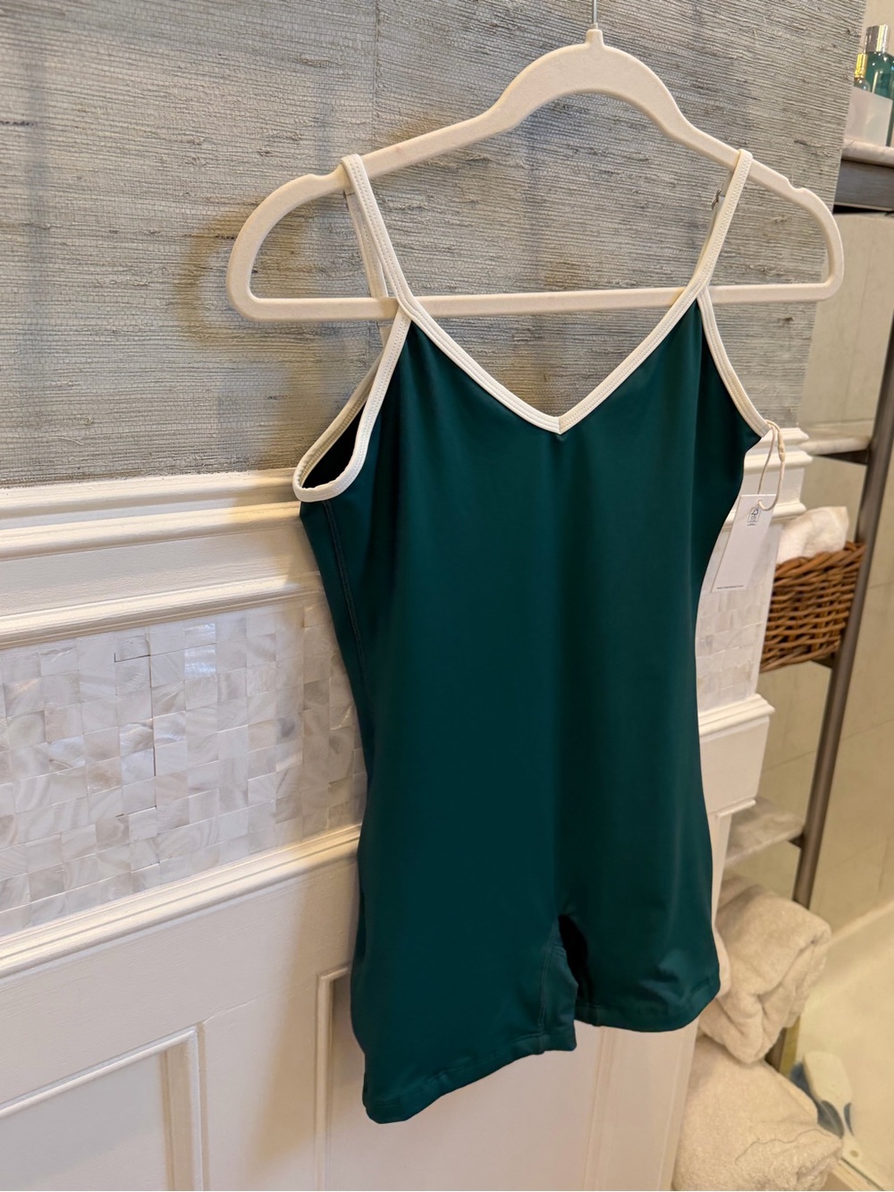 NWT new small noserider surf playsuit swim one piece tropics green blue romper - Picture 7 of 10
